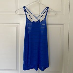 Nike blue racerback workout tank top